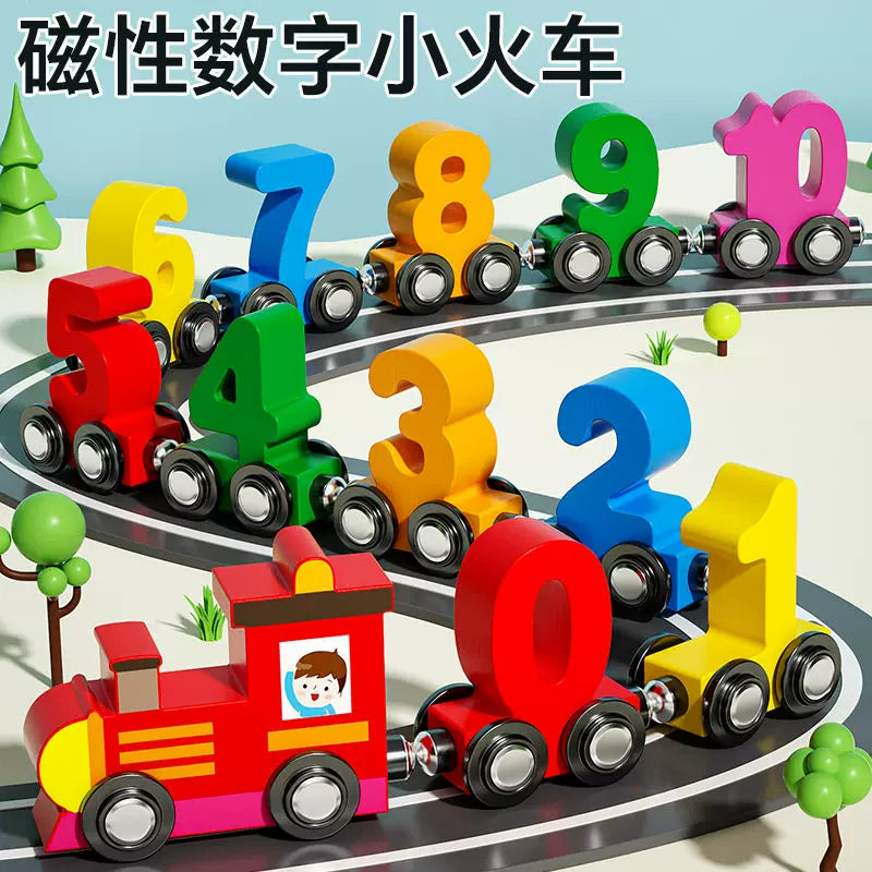 Magnetic Number Train Building Blocks for Kids, Educational Toy for Toddlers 1-6 Years Old