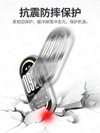 Protective Case for Xiaomi Smart Band 9/10 NFC/Ceramic Edition, Full Coverage Waterproof Screen Protector