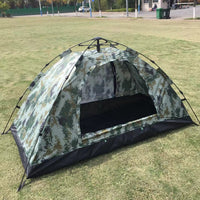 Automatic Pop-Up Camouflage Camping Tent for 1-2 People, Waterproof Portable Outdoor Shelter