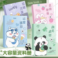 A4 Capybara Waterproof Document Folder with Buckle Closure, Large Capacity Student File Organizer