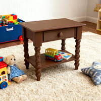 1:12 Scale Miniature Dollhouse Nightstand with Drawers, American Vintage Style Furniture Model