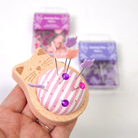 Fabric Pin Cushion with 80PCS Positioning Pins for Sewing and Quilting