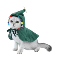 Christmas Pet Cloak Double-Layer Fleece Warm Costume for Small Dogs & Cats