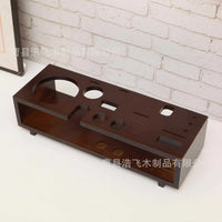 Wooden Cocktail Shaker Stand Bar Tool Holder