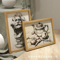Art Picture Frame for Oil Painting, Sketch, and Artwork Display - Wall Mountable A3/A4/8K Sizes
