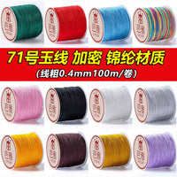 71 Jade Thread Braiding Cord 0.4mm for DIY Jewelry Making, Beading, and Hand Ropes