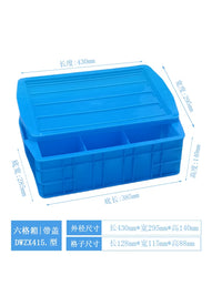 Divided Plastic Storage Box with Lid for Small Parts and Screws