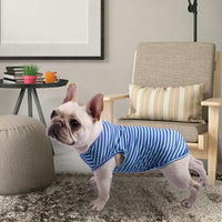 Striped Pet Vest T-Shirt for Small to Medium Dogs, Thin Breathable Cooling Apparel