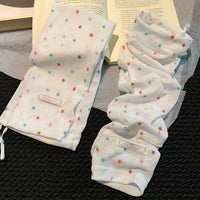Cute Star/Dot Print UV Protection Arm Sleeves for Women, Summer Outdoor Cycling Sun Protection Ice Sleeves