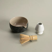 Ceramic Matcha Whisk Holder and Bowl Set