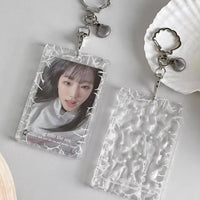 Ins Style Star Glitter Acrylic Card Holder for ID Photos and Small Cards