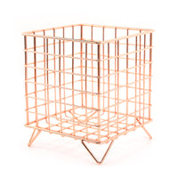 Creative Iron Art Desktop Storage Basket for Sundries and Cosmetics
