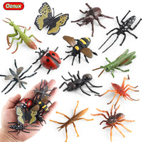 Realistic Insect and Ocean Animal Figures Set for Kids - Medium Size