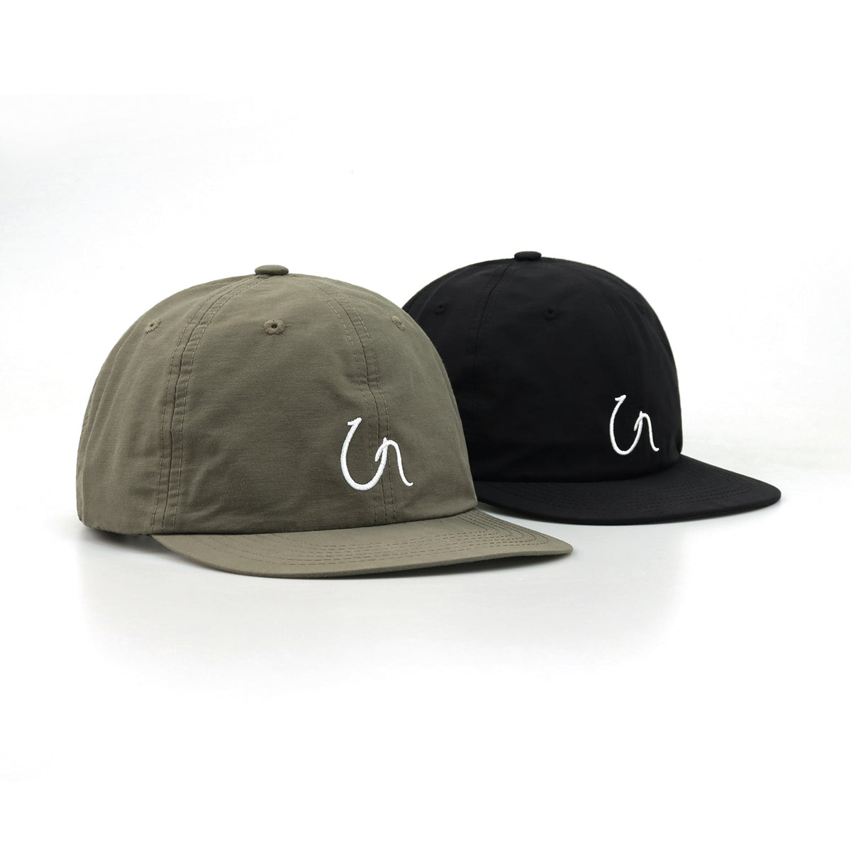 Japanese Style Embroidered Quick-Dry Baseball Cap with Soft Brim for Outdoor Activities