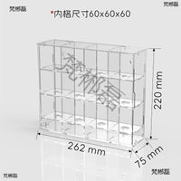 Acrylic Display Case for Golf Balls and Table Tennis Balls, Multi-Grid Storage Rack with Clear Door