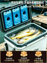 Portable Outdoor Camping Cooler Box for Car and Commercial Use, Insulated Ice Chest for Food Preservation