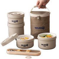 SUMEJI Ceramic Lined Microwaveable Lunch Box for Work and School
