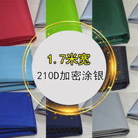 1.7m Wide 210D Oxford Cloth with Silver Coating for Sunshade and Waterproofing