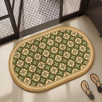 American Floral Diatomaceous Earth Bath Mat Absorbent Non-Slip Easy Care Bathroom Floor Mat