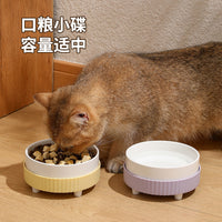 Ceramic Pet Food and Water Bowl with Non-Slip Base for Cats and Small Dogs