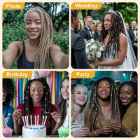 220-260pcs Hair Braid Rings Set Hair Extension Accessories Dreadlock Cuffs Clips