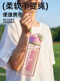 Spray Water Bottle for Students, High-Capacity, High-Temperature Resistant, Outdoor Sports Hydration