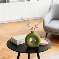Modern Abstract Ceramic Human Sculpture Ornament for Living Room Study Decor