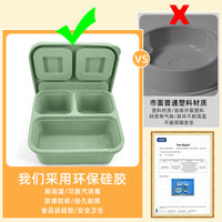 Baby Silicone Food Storage Container with Lid - Divided Freezer Tray for Purees and Solids