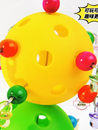 Parrot Chew Toy - Hanging Star Hollow Ball for Cockatiels