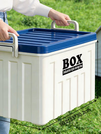 Foldable Car Trunk Organizer with Lid, Portable Storage Box for Camping, Home, and Outdoor Use