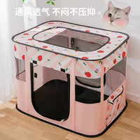 Foldable Pet Birthing Tent for Cats and Dogs, Isolation Whelping Den