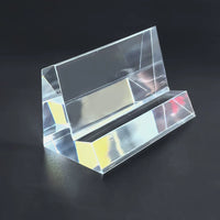 Acrylic Display Stand for Jewelry and Collectibles, Slanted Non-Slip Base with Groove