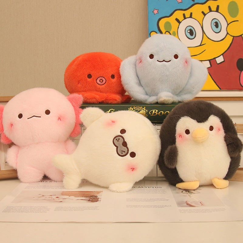 Ocean Animal Plush Toy Soft Stuffed Doll for Claw Machine and Decor