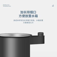 Portable Wood-Burning Stove with Large Iron Pot for Outdoor and Indoor Use