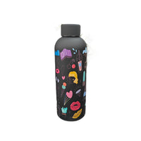 Cartoon Stainless Steel Insulated Water Bottle, Portable Large Capacity Outdoor Sports Flask