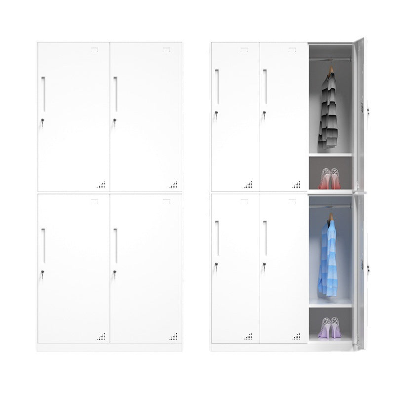 Gym Locker Room Steel Cabinet with Lock for Employees and Dormitories, Multi-door Storage Locker for Changing Rooms