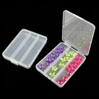 Clear Plastic Storage Box with Adjustable Dividers for Beads, Hardware, Fishing Tackle, Jewelry, Toys