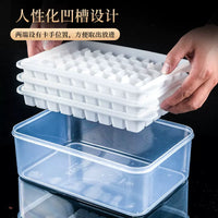 Large Capacity Ice Cube Tray with Storage Box for Home and Commercial Use