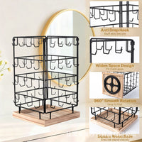 Multi-Layer Iron Art Jewelry Display Stand for Bracelets, Earrings, and Necklaces