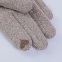 Winter Cashmere Lined Touchscreen Gloves for Driving and Outdoor Activities