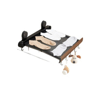 Suction Cup Retractable Towel Rack for Bathroom, Punch-Free Wall-Mounted Clothes Hanger and Storage Shelf