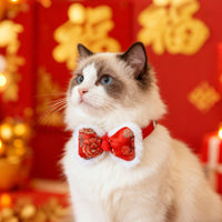 Pet Bandana Bib for Cats and Dogs, New Year Festive Collar Scarf