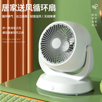 USB Desk Fan with Air Circulation for Home and Office, Portable Tabletop Fan