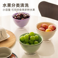 Mini Double-Layer Fruit Washing Drain Basket with Storage