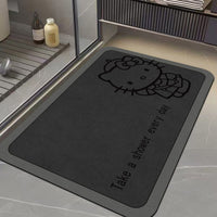 Bathroom Mat Absorbent Non-Slip Diatomaceous Earth Quick Dry Dirt Resistant Floor Mat for Home Bathroom Entrance