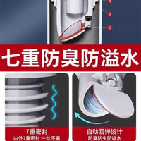 One-Way Check Valve for Bathroom Kitchen Sewer Pipe Anti-Odor Backflow Preventer for 50mm Pipe Washing Machine Floor Drain