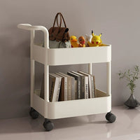 Under-Desk Rolling Storage Cart with Wheels, Multi-layer Organizer for Office, Snacks, Books, and Bags