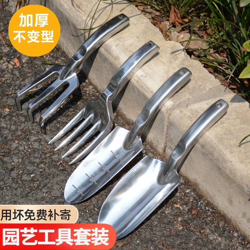 Gardening Tool Set for Potted Plants and Vegetables - Soil Loosening, Planting, and Weeding