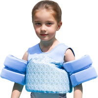 Kids' Swim Arm Bands & Vest Set - Buoyancy Aid for Learning to Swim