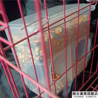 Anti-Scatter Poultry Feeder for Chickens, Pigeons, and Birds - Large Rectangular Food Trough